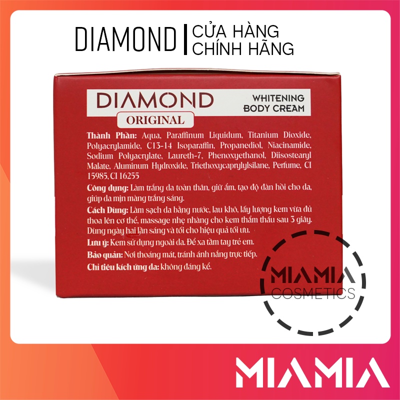 Kem Body Diamond Original chính hãng - Kem dưỡng trắng da toàn thân cao cấp