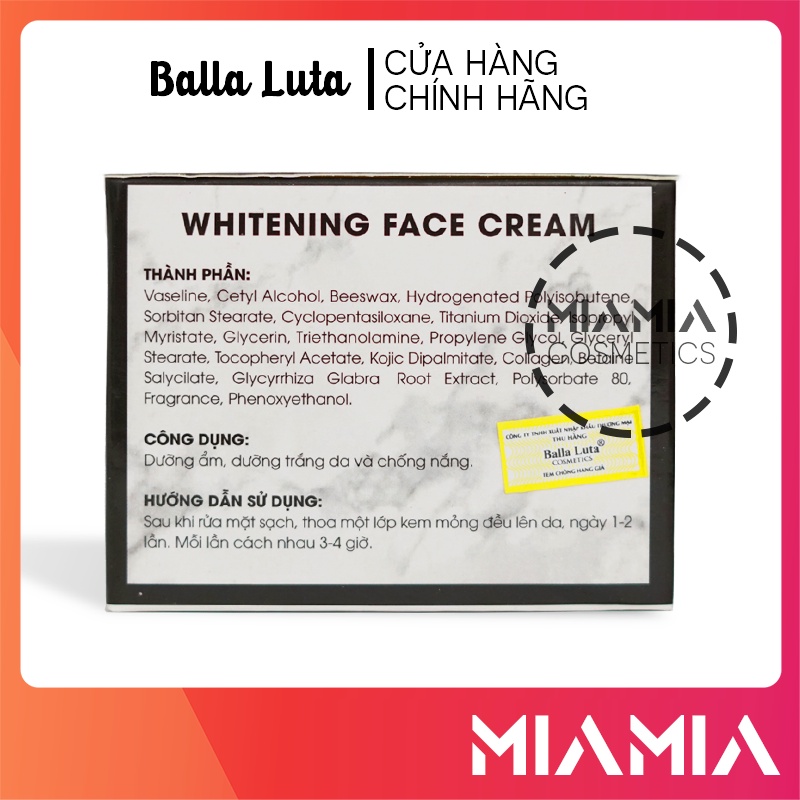 Kem Face Nâng Cơ Balla Luta chính hãng - Whitening Face Cream Bala Luta - 8936144070123