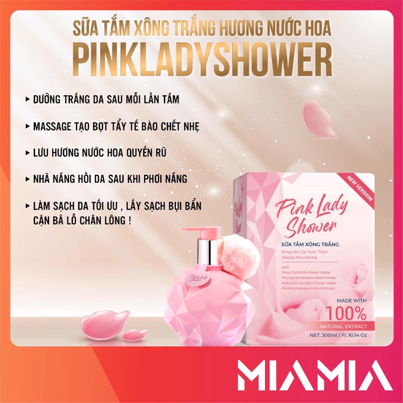 Sữa Tắm Xông Trắng Pink Lady Shower QLady Onaya chính hãng - 8938521373674